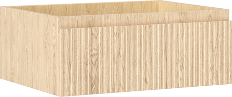 Mexen Rivel armoire de salle de bain sous lavabo 60 cm, 1 tiroir, rainuré, chêne - 91A20-06023-1-BF81