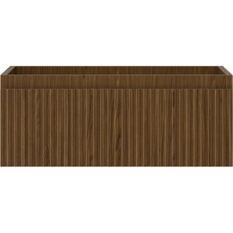 Mexen Rivel meuble de salle de bain sous-lavabo 60 cm, 1 tiroir, rainuré, noyer - 91A20-06023-1-BF86