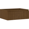 Mexen Rivel meuble de salle de bain sous-vasque 60 cm, 1 tiroir, rainuré, noyer - 91A20-06023-1-BF86