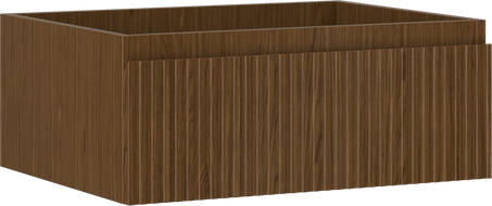 Mexen Rivel meuble de salle de bain sous-lavabo 60 cm, 1 tiroir, rainuré, noyer - 91A20-06023-1-BF86