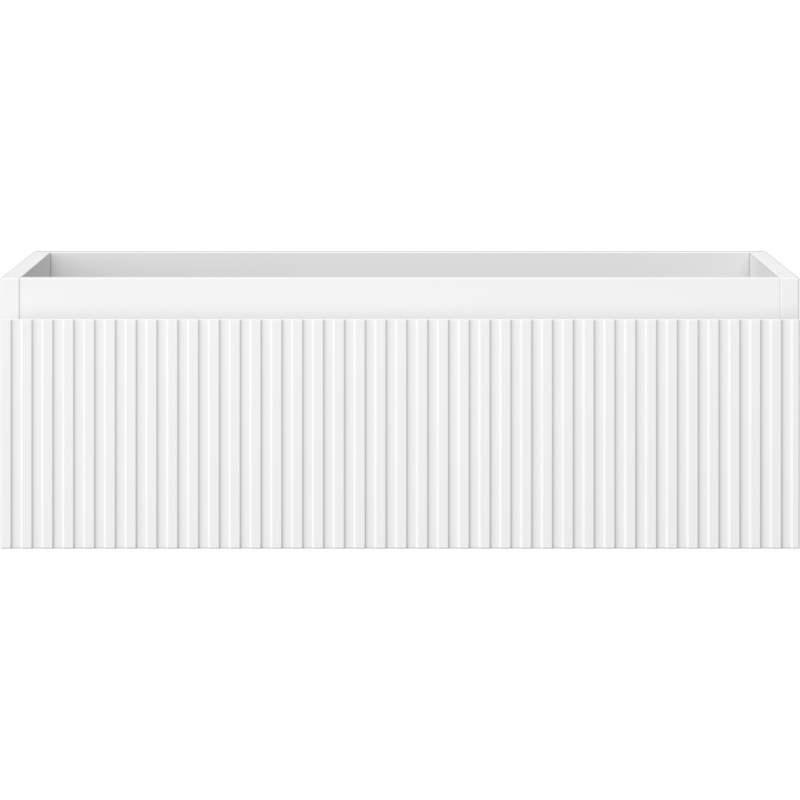 Mexen Rivel meuble de salle de bain sous lavabo 70 cm, 1 tiroir, rainuré, blanc mat - 91A20-07023-1-BF01