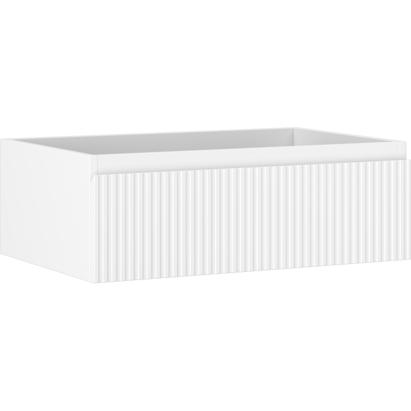 Mexen Rivel meuble de salle de bain sous lavabo 70 cm, 1 tiroir, rainuré, blanc mat - 91A20-07023-1-BF01