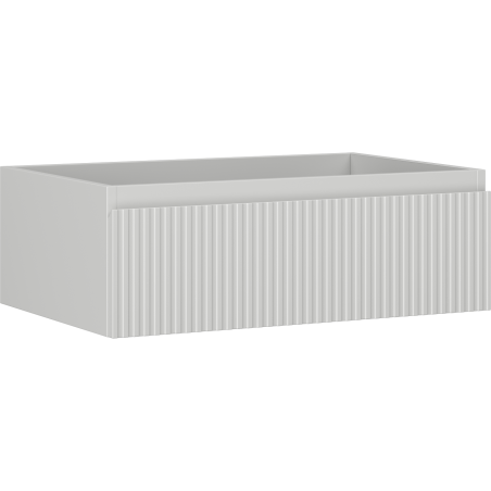 Mexen Rivel armoire de salle de bains sous lavabo 70 cm, 1 tiroir, rainuré, gris mat - 91A20-07023-1-BF62