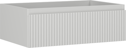 Mexen Rivel meuble de salle de bain sous lavabo 70 cm, 1 tiroir, rainuré, gris mat - 91A20-07023-1-BF62