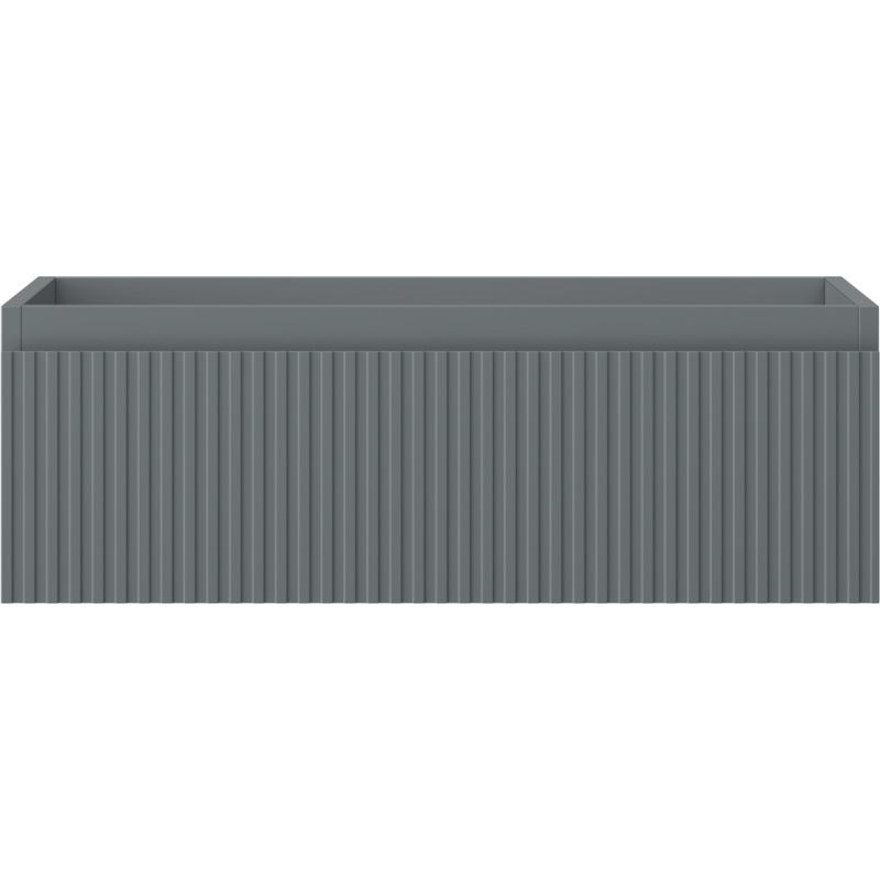 Mexen Rivel meuble de salle de bain sous-lavabo 70 cm, 1 tiroir, rainuré, graphite mat - 91A20-07023-1-BF66