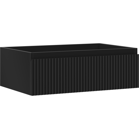 Mexen Rivel armoire de salle de bain sous-vasque 70 cm, 1 tiroir, rainurée, graphite mat - 91A20-07023-1-BF71