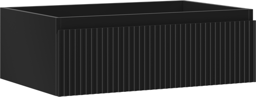 Mexen Rivel meuble de salle de bain sous-vasque 70 cm, 1 tiroir, rainuré, graphite mat - 91A20-07023-1-BF71