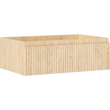 Mexen Rivel meuble de salle de bain sous-lavabo 70 cm, 1 tiroir, rainuré, chêne - 91A20-07023-1-BF81