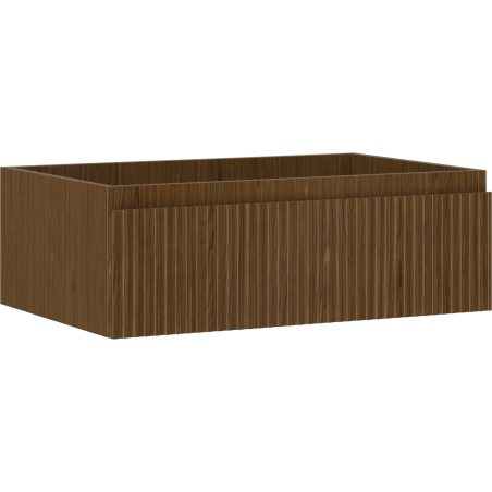 Mexen Rivel meuble de salle de bain sous-lavabo 70 cm, 1 tiroir, rainuré, noyer - 91A20-07023-1-BF86