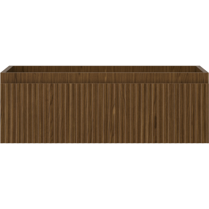 Mexen Rivel meuble de salle de bain sous lavabo 70 cm, 1 tiroir, rainuré, noyer - 91A20-07023-1-BF86