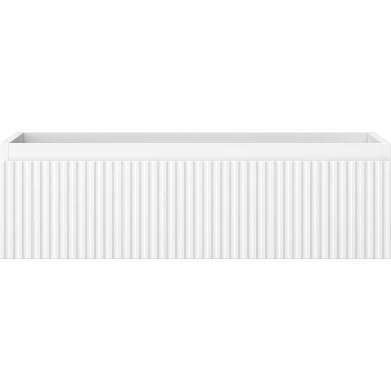 Mexen Rivel meuble de salle de bain sous lavabo 80 cm, 1 tiroir, rainuré, blanc mat - 91A20-08023-1-BF01