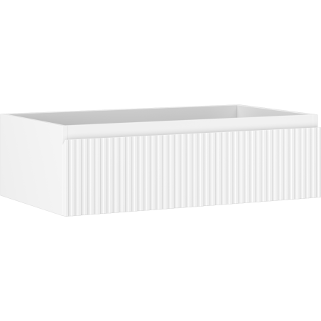 Mexen Rivel meuble de salle de bains sous vasque 80 cm, 1 tiroir, rainuré, blanc mat - 91A20-08023-1-BF01