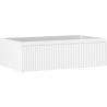 Mexen Rivel meuble de salle de bains sous vasque 80 cm, 1 tiroir, rainuré, blanc mat - 91A20-08023-1-BF01