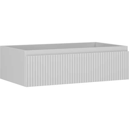 Mexen Rivel armoire de salle de bain sous lavabo 80 cm, 1 tiroir, rainuré, gris mat - 91A20-08023-1-BF62