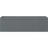 Mexen Rivel armoire de salle de bains sous lavabo 80 cm, 1 tiroir, rainuré, graphite mat - 91A20-08023-1-BF66