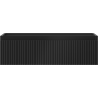 Mexen Rivel meuble de salle de bains sous-vasque 80 cm, 1 tiroir, rainuré, noir mat - 91A20-08023-1-BF71