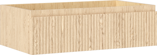 Mexen Rivel meuble de salle de bain sous lavabo 80 cm, 1 tiroir, rainuré, chêne - 91A20-08023-1-BF81