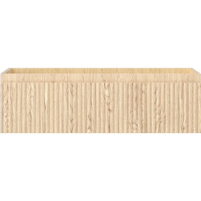 Mexen Rivel meuble de salle de bain sous lavabo 80 cm, 1 tiroir, rainuré, chêne - 91A20-08023-1-BF81