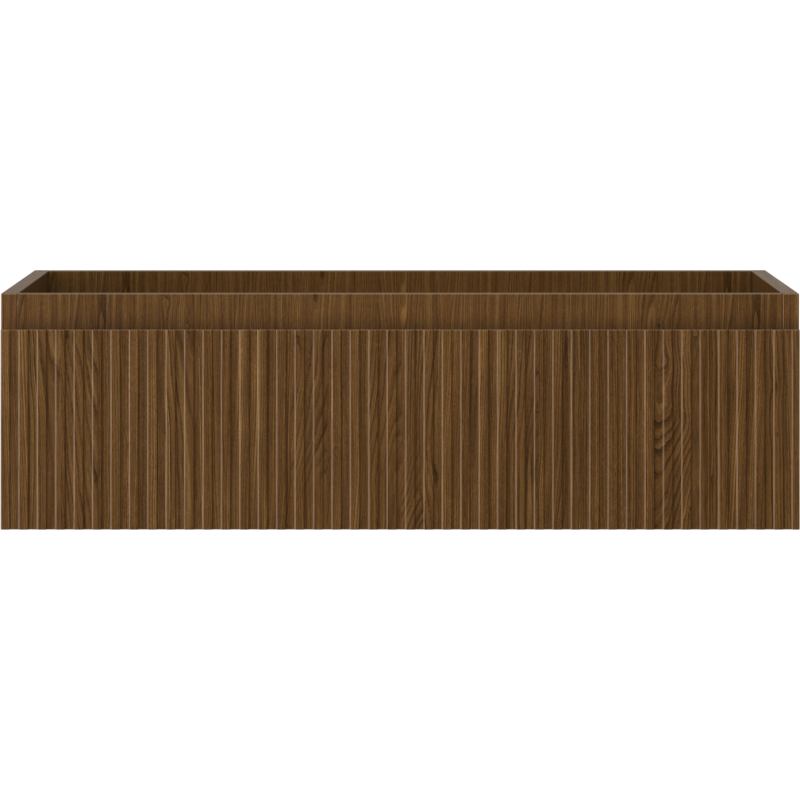 Mexen Rivel meuble de salle de bain sous-lavabo 80 cm, 1 tiroir, rainuré, noyer - 91A20-08023-1-BF86