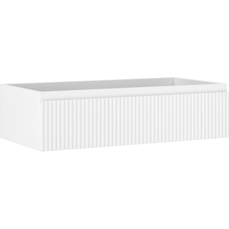 Mexen Rivel meuble de salle de bain sous-vasque 90 cm, 1 tiroir, cannelure, blanc mat - 91A20-09023-1-BF01
