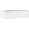Mexen Rivel meuble de salle de bain sous-vasque 90 cm, 1 tiroir, cannelure, blanc mat - 91A20-09023-1-BF01