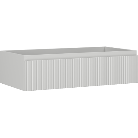Mexen Rivel meuble de salle de bain sous-lavabo 90 cm, 1 tiroir, rainuré, gris mat - 91A20-09023-1-BF62