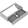 Mexen Rivel meuble de salle de bain sous-lavabo 90 cm, 1 tiroir, rainuré, gris mat - 91A20-09023-1-BF62