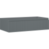 Mexen Rivel armoire de salle de bain sous-lavabo 90 cm, 1 tiroir, rainuré, graphite mat - 91A20-09023-1-BF66