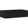 Mexen Rivel meuble de salle de bain sous-vasque 90 cm, 1 tiroir, rainuré, noir mat - 91A20-09023-1-BF71