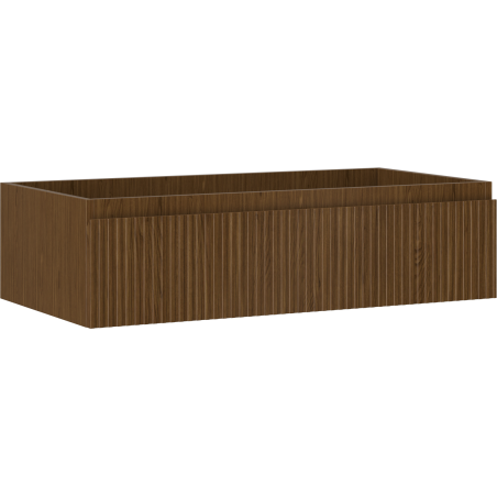 Mexen Rivel meuble de salle de bain sous lavabo 90 cm, 1 tiroir, rainuré, noyer - 91A20-09023-1-BF86