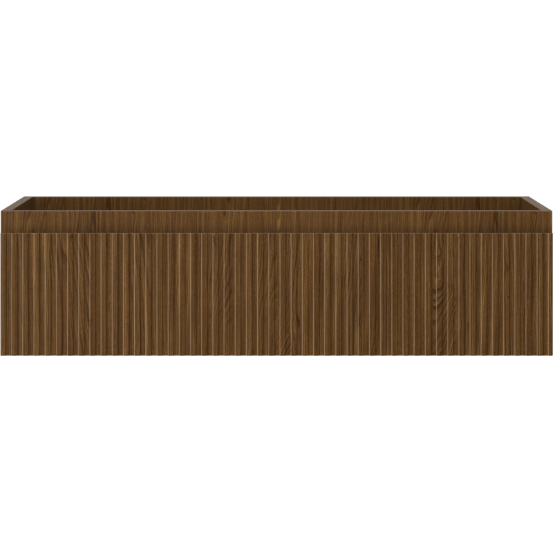 Mexen Rivel meuble de salle de bain sous-lavabo 90 cm, 1 tiroir, rainuré, noyer - 91A20-09023-1-BF86