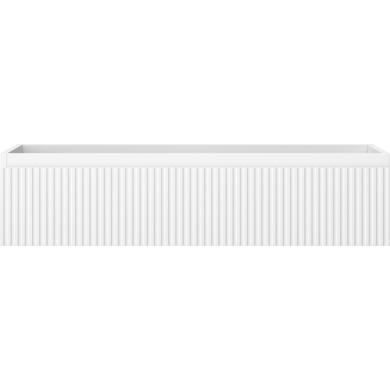 Mexen Rivel armoire de salle de bain sous-lavabo 100 cm, 1 tiroir, rainuré, blanc mat - 91A20-10023-1-BF01