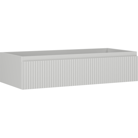Mexen Rivel meuble de salle de bain sous lavabo 100 cm, 1 tiroir, rainuré, gris mat - 91A20-10023-1-BF62