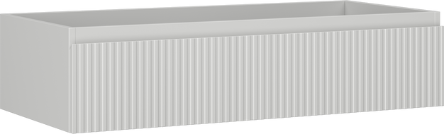 Mexen Rivel armoire de salle de bain sous lavabo 100 cm, 1 tiroir, rainurée, gris mat - 91A20-10023-1-BF62