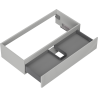 Mexen Rivel meuble de salle de bain sous lavabo 100 cm, 1 tiroir, rainuré, gris mat - 91A20-10023-1-BF62