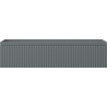 Mexen Rivel meuble de salle de bain sous lavabo 100 cm, 1 tiroir, rainuré, graphite mat - 91A20-10023-1-BF66