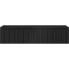 Mexen Rivel meuble de salle de bain sous-lavabo 100 cm, 1 tiroir, rainuré, noir mat - 91A20-10023-1-BF71