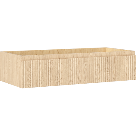 Mexen Rivel meuble de salle de bains sous-lavabo 100 cm, 1 tiroir, rainuré, chêne - 91A20-10023-1-BF81