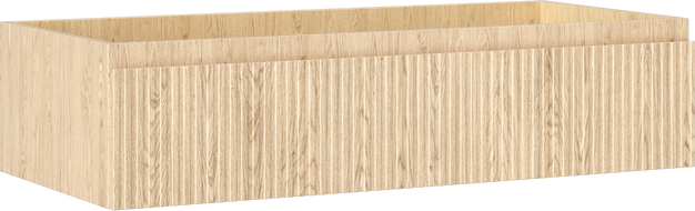 Mexen Rivel armoire de salle de bain sous lavabo 100 cm, 1 tiroir, rainuré, chêne - 91A20-10023-1-BF81