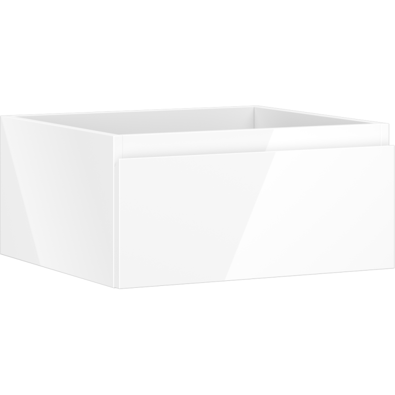 Mexen Orio meuble sous-lavabo 50 cm, 1 tiroir, blanc brillant - 91A10-05023-1-BF00