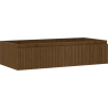 Mexen Rivel meuble de salle de bain sous lavabo 100 cm, 1 tiroir, rainuré, noyer - 91A20-10023-1-BF86
