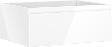 Mexen Orio meuble sous-lavabo 60 cm, 1 tiroir, blanc brillant - 91A10-06023-1-BF00