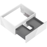 Mexen Orio meuble sous-lavabo 60 cm, 1 tiroir, blanc brillant - 91A10-06023-1-BF00