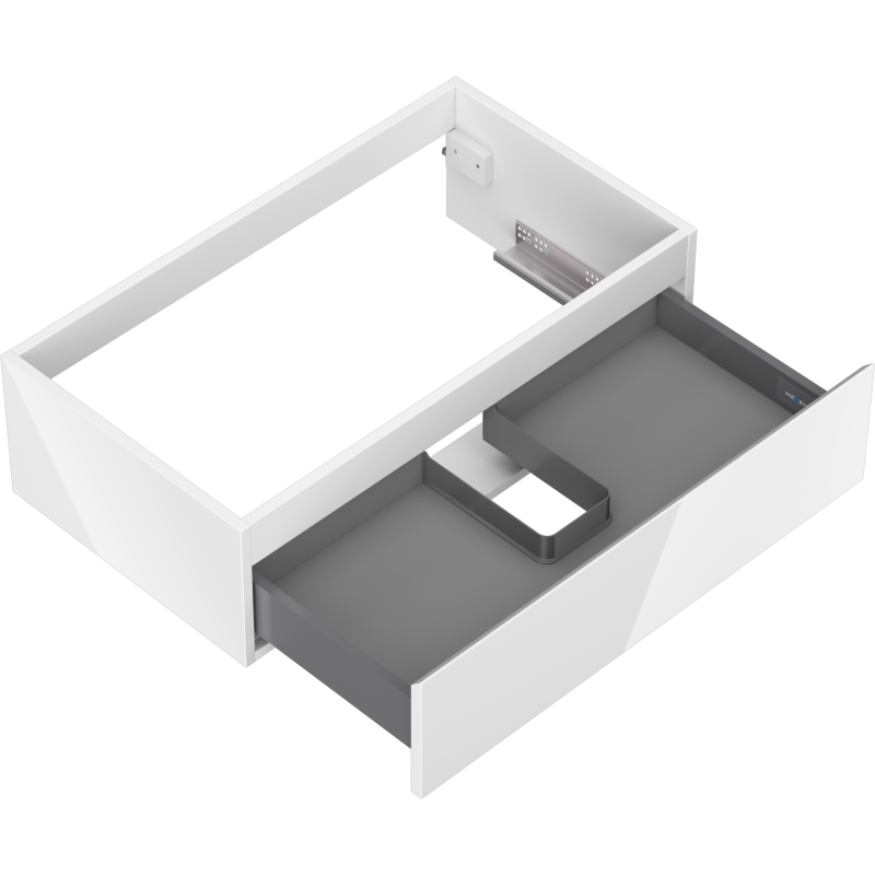 Mexen Orio meuble de salle de bain sous lavabo 80 cm, 1 tiroir, blanc brillant - 91A10-08023-1-BF00