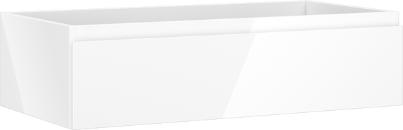 Mexen Orio meuble de salle de bain sous vasque 90 cm, 1 tiroir, blanc brillant - 91A10-09023-1-BF00