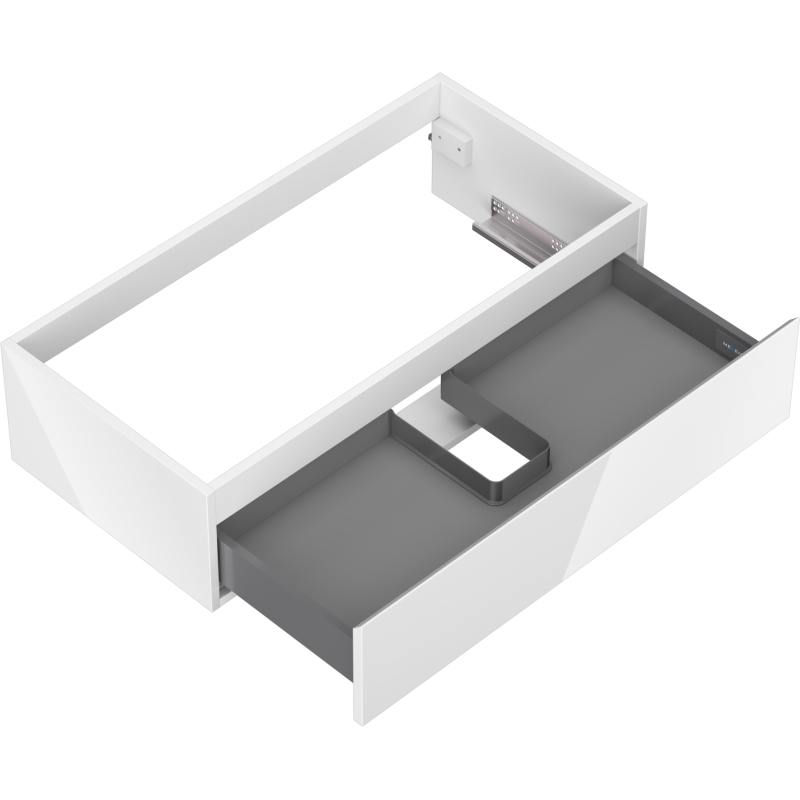 Mexen Orio meuble de salle de bain sous lavabo 90 cm, 1 tiroir, blanc brillant - 91A10-09023-1-BF00