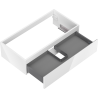 Mexen Orio meuble de salle de bain sous lavabo 90 cm, 1 tiroir, blanc brillant - 91A10-09023-1-BF00