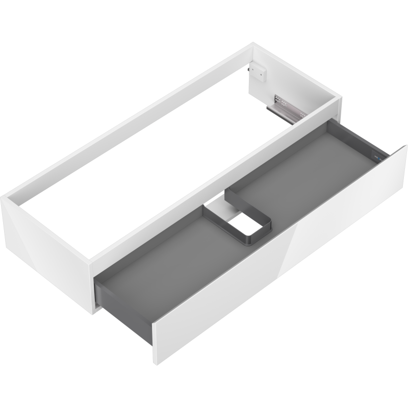 Mexen Orio meuble de salle de bains sous lavabo 120 cm, 1 tiroir, blanc brillant - 91A10-12023-1-BF00