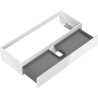Mexen Orio meuble de salle de bains sous lavabo 120 cm, 1 tiroir, blanc brillant - 91A10-12023-1-BF00