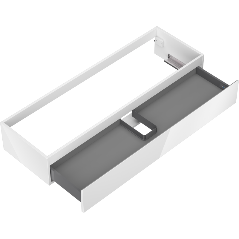 Mexen Orio armoire de salle de bain sous lavabo 140 cm, 1 tiroir, blanc brillant - 91A10-14023-1-BF00